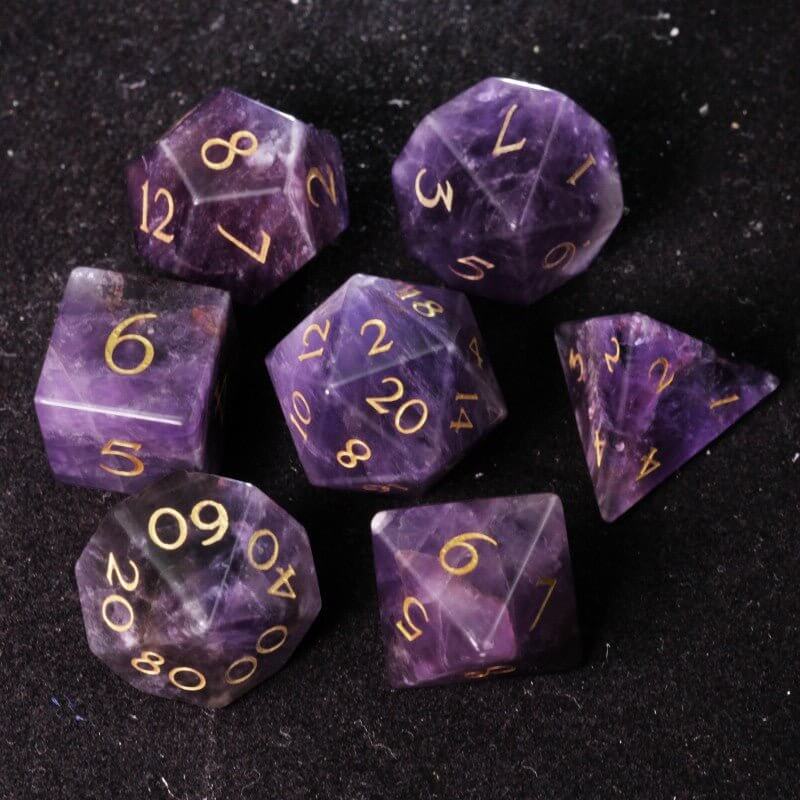 Ranger dice D&D Amethyst Dice Set