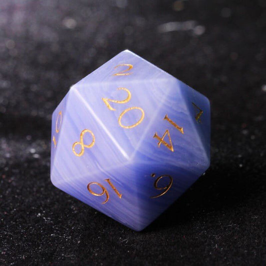 Ranger dice D&D Artificial Purple Agate D20 Dice
