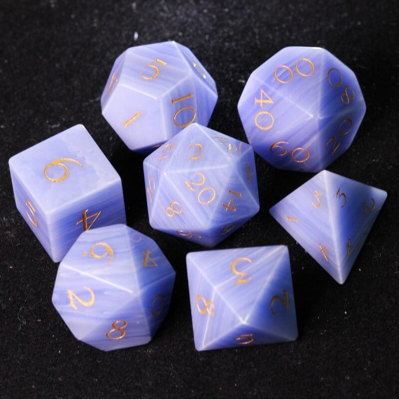 Ranger dice D&D Artificial Purple Agate Dice Set 02