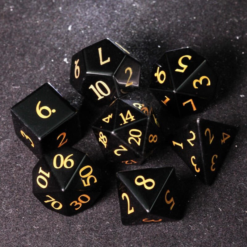 DND Obsidian Dice Set copy