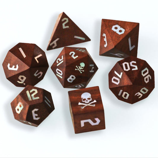 Ranger Dice Hand-Inlaid rose wood dice