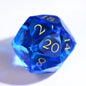 DND Dark Blue Glass Cut Diamond Dice 30mm