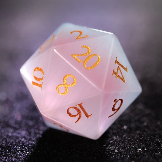 DND Macaron Synthetic Opal Dot D20 Dice