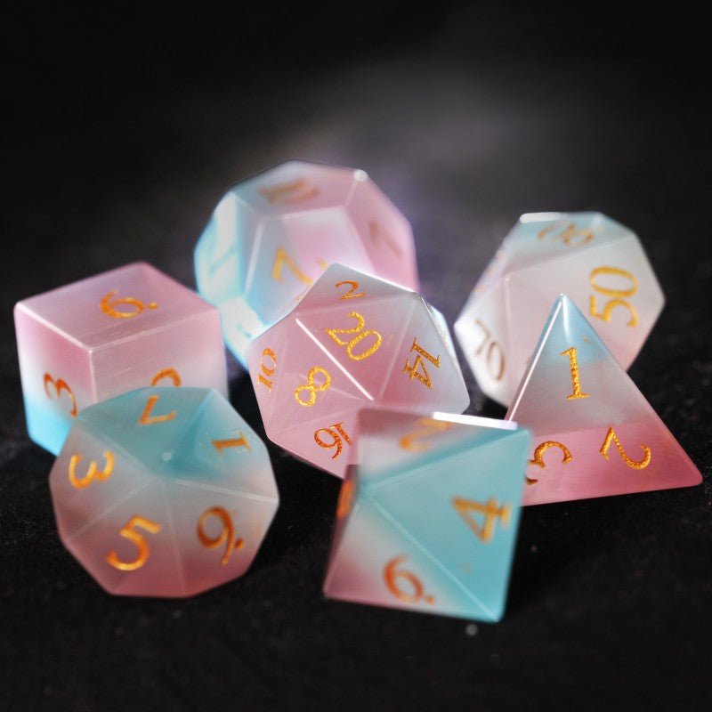 DND Macaron Synthetic Opal Dice Set