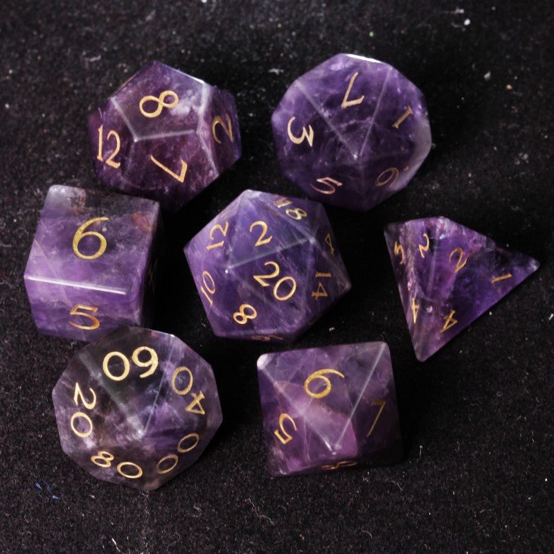 Ranger dice D&D Amethyst Dice Set