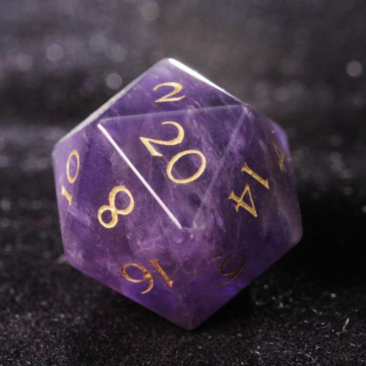 Ranger dice D&D Amethyst D20 Dice