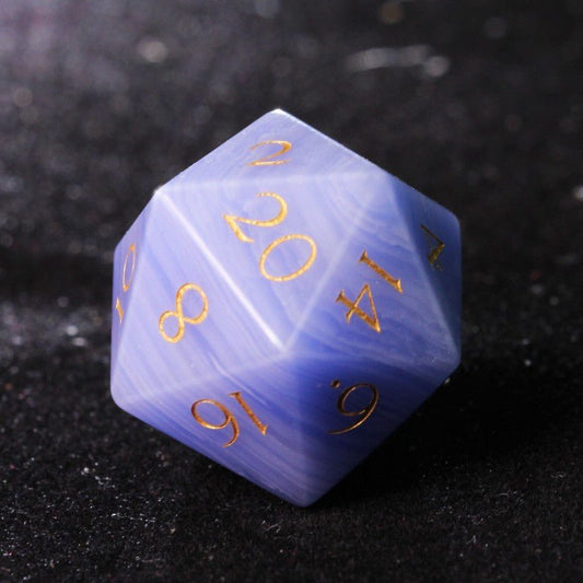 Ranger dice D&D Artificial Purple Agate D20 Dice 