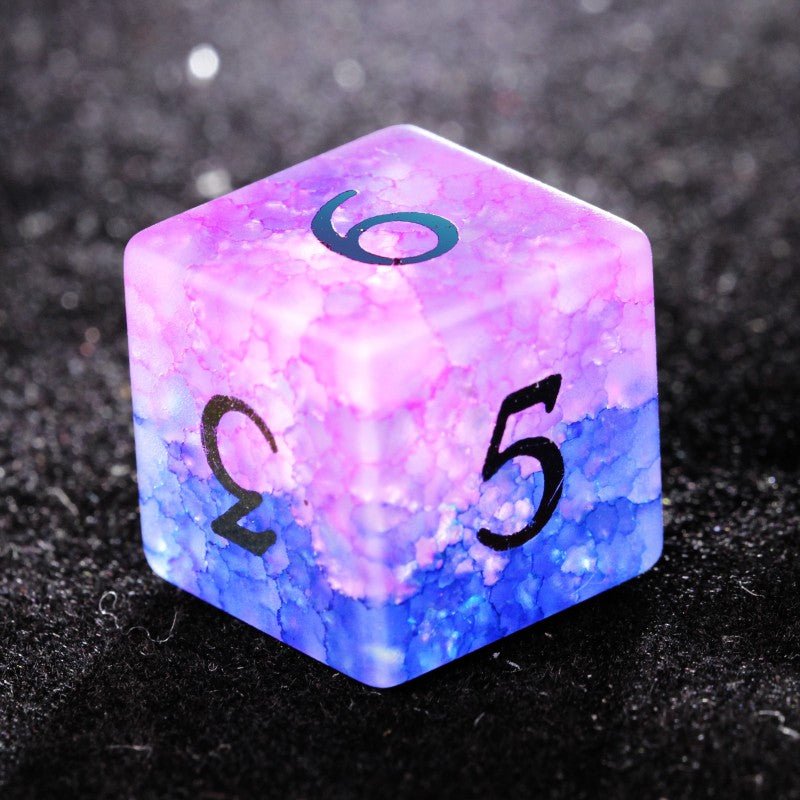  DND Cracked glass dice D6
