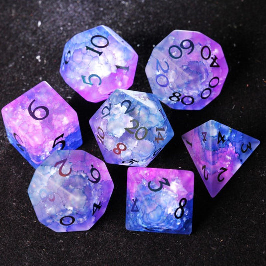  DND Cracked glass dice set